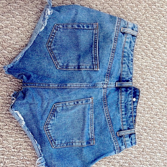 High Rise Jean Shorts - Picture 3 of 4